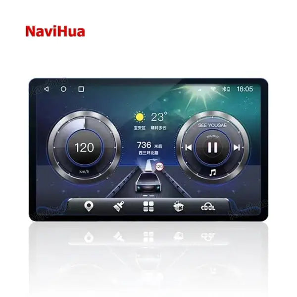 Custom 7 Inch Reversible Android TS10 Universal Car Radio Stereo Multimedia GPS Navigation DVD Player