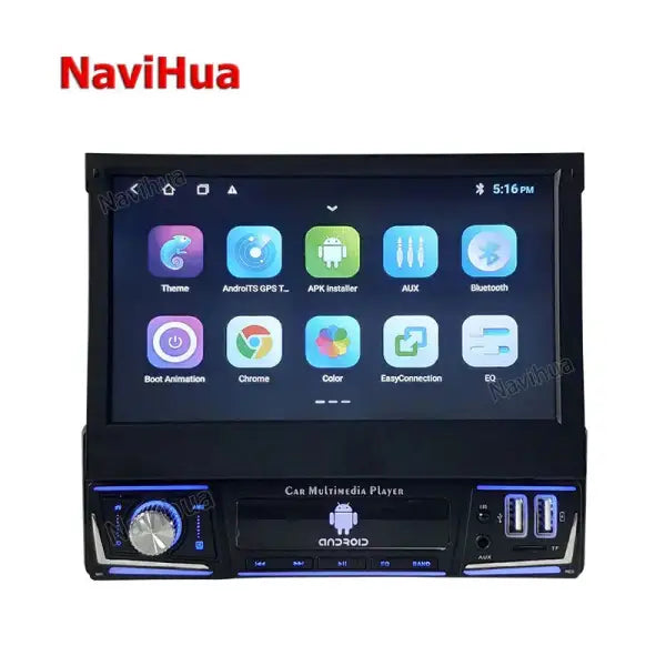 Custom Android Car GPS Navigation Top Radio Touch Screen 7 Inch 1 Din Car DVD Player with Reversing Camera