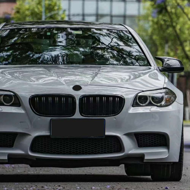Car Craft Compatible With Bmw 5 Series F10 2010-2013 Side Rear View Case Wing Cap Shell Housing Mirror Covers 3m Tape Pasting Style Ar-mr-025 Cf Carbon Fiber Look CC-8077 - CAR CRAFT INDIA