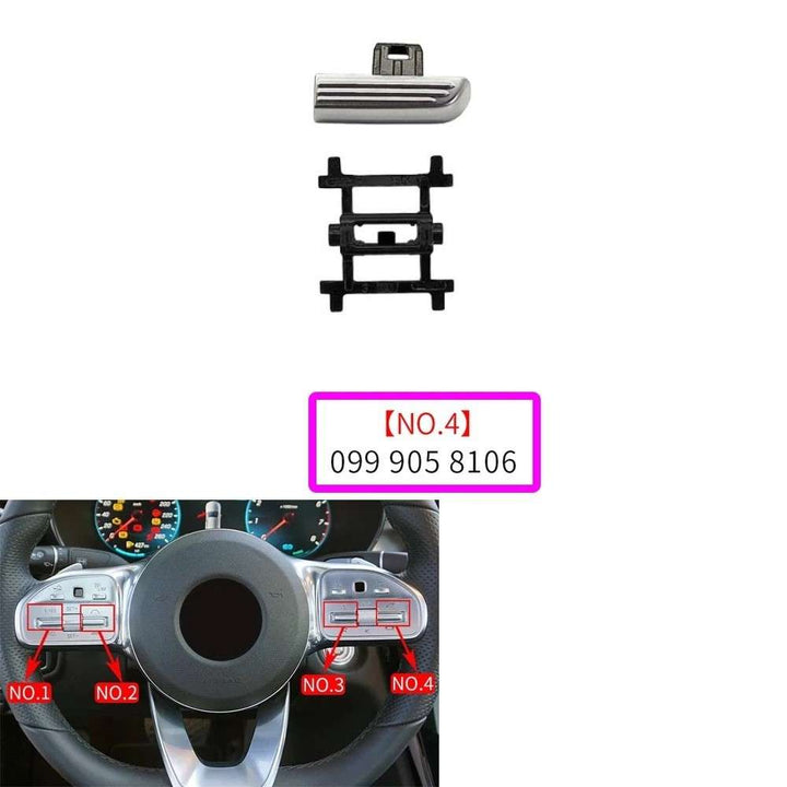 Car Craft Compatible With Mercedes Benz A B C E S Class W205 W206 W213 W214 W222 W223 W167 W247 W464 W465 H247 W253 W254 2019-2025 Gla Glc Gle Gls Steering Wheel Control Switch Button 0999058106-4 CC-8484