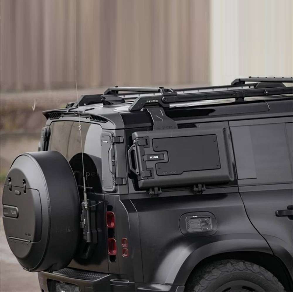 Car Craft Compatible With Range Land Rover Defender 2020-2025 Plumb M-one Side External Equipment Toolbox Box Black Plumb-024 - CAR CRAFT INDIA