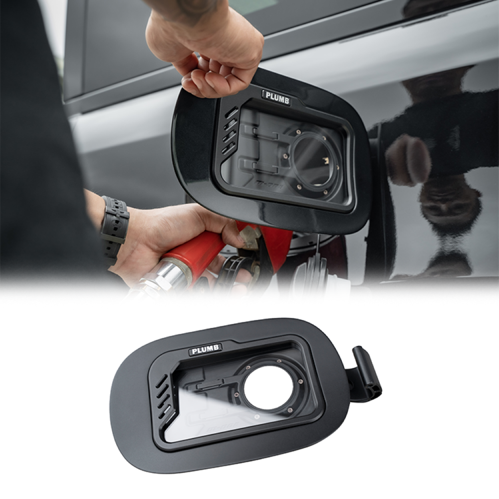 Car Craft Compatible With Range Land Rover Defender 2020-2025 110 Plumb M-one Series Transparent Fuel Tank Cover Plumb-003 - CAR CRAFT INDIA