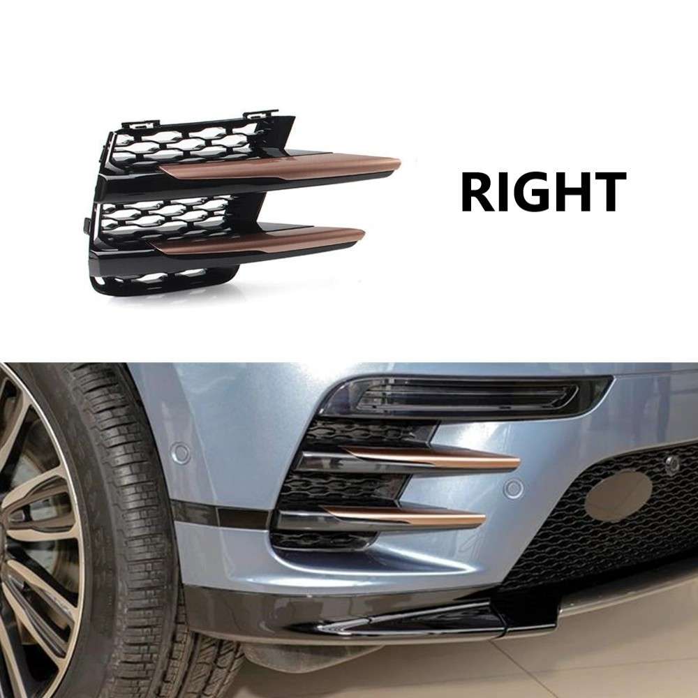 Car Craft Compatible With Land Range Rover Velar 2017-2024 L560 Fog Lights Lamps Decoration Gril Cover Trim Lr093471 Right - CAR CRAFT INDIA
