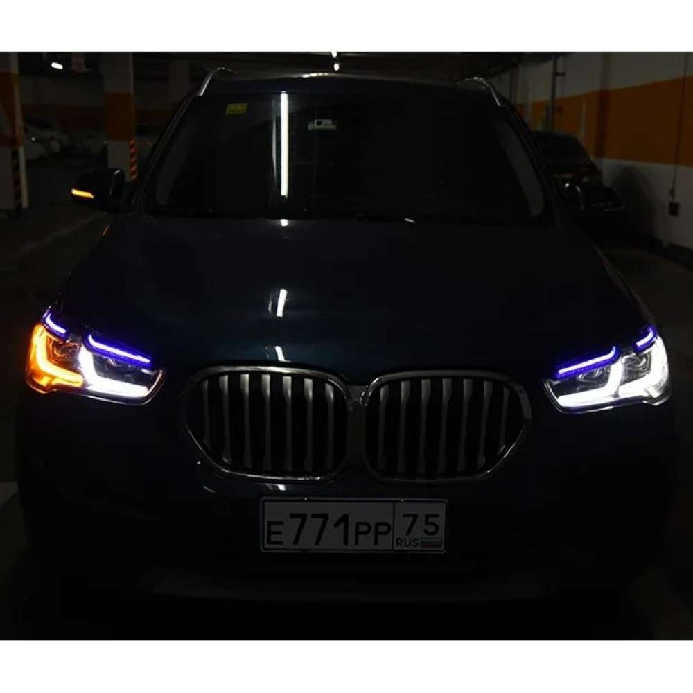 Car Craft Compatible With Bmw X1 F48 2016-2019 Car Front Upgraded Head Light Lamp Xenon Headlight Retrofit Upgrade Modified Led Drl Hid Laser Style For Helogen Car CC-8166 - CAR CRAFT INDIA