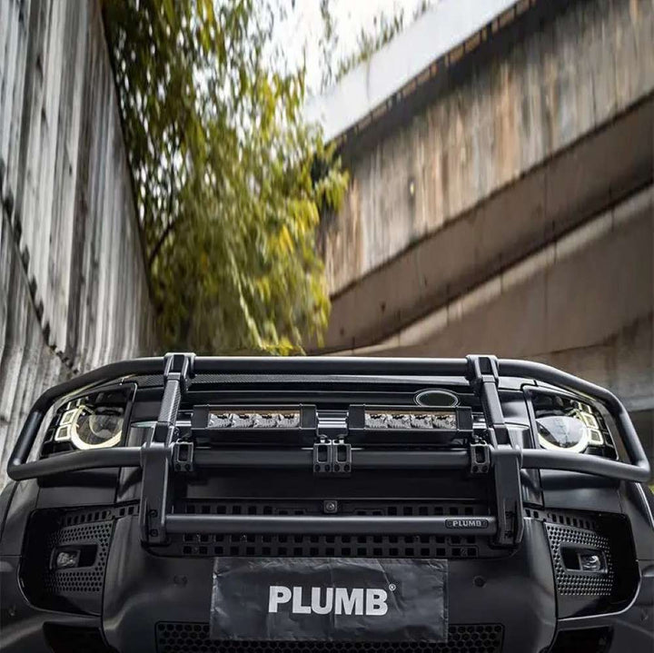 Car Craft Compatible With Range Land Rover Defender 2020-2025 Plumb M-one Front Bumper Guard Frame Plumb-012 - CAR CRAFT INDIA