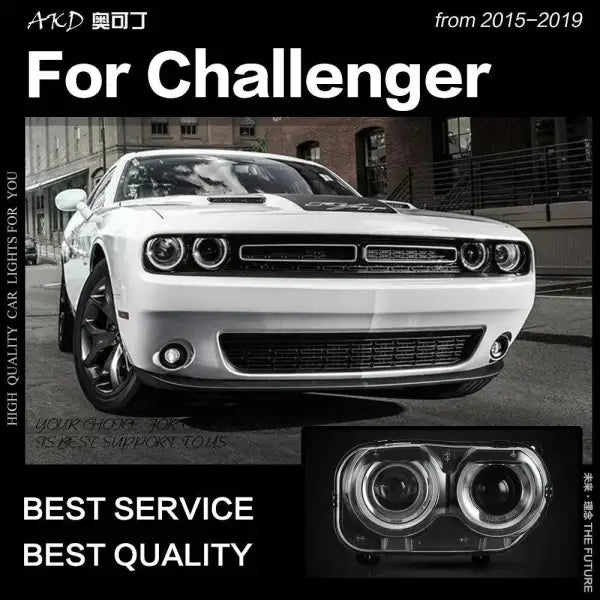 Dodge Challenger Headlights 2015-2019 New Challenger LED