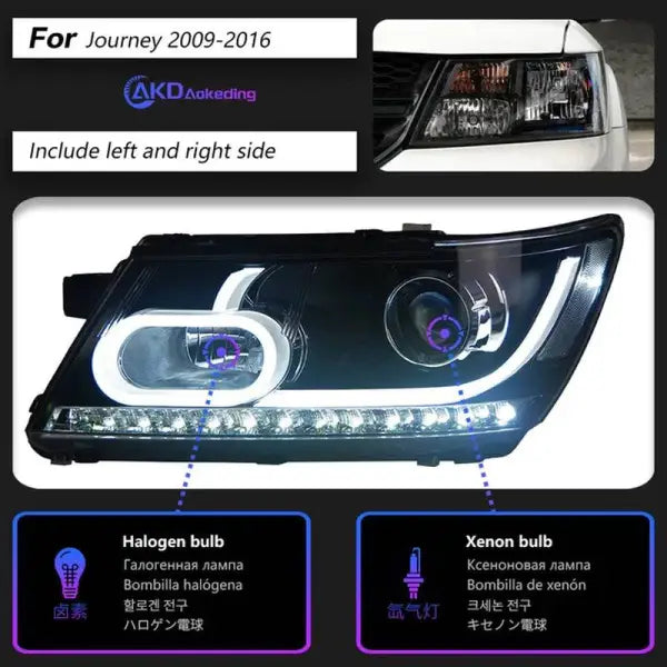 Dodge JCUV Journey 2009-2017 LED Headlight Fiat Freemont