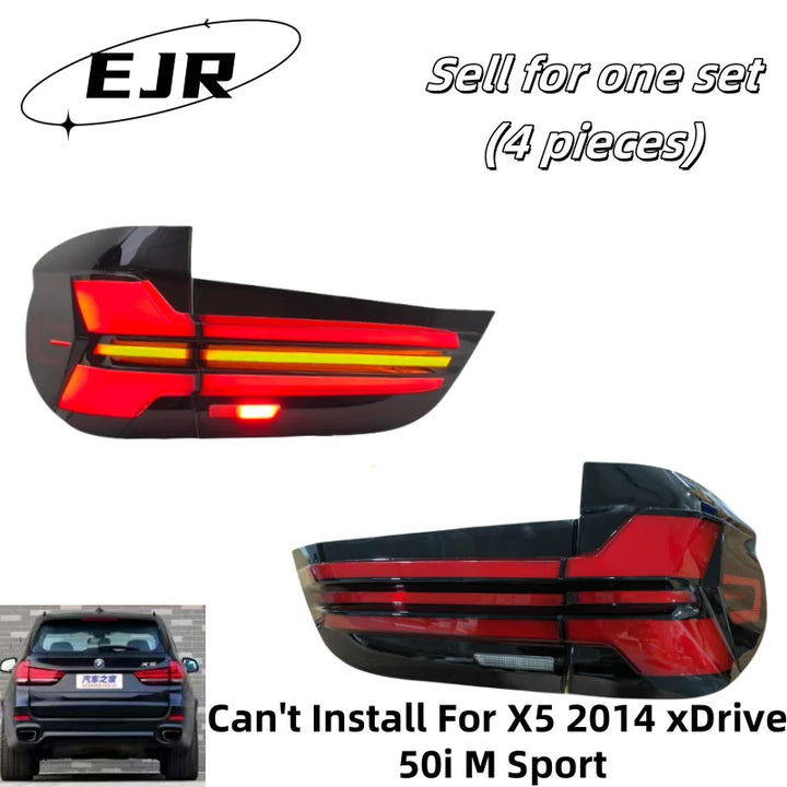 The Taillight Assemblies Suitable For BMW X5 F15 2014-2018 Sequential Flowing Turning Signal Rear taillight Upgrade