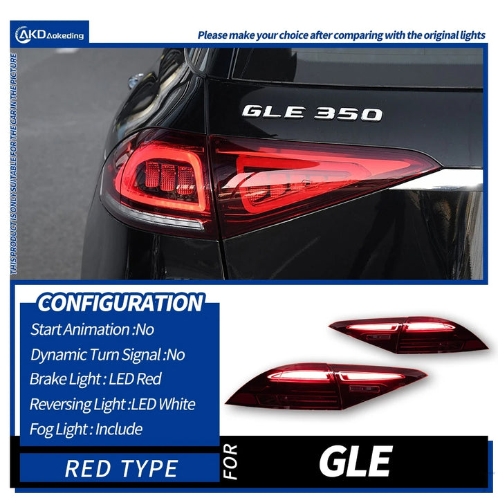 Car Model for Benz GLE W167 CLS Tail Light 2019-2023 GLE LED Tail Lamp DRL Dynamic Signal Automotive Accessories - CAR CRAFT INDIA