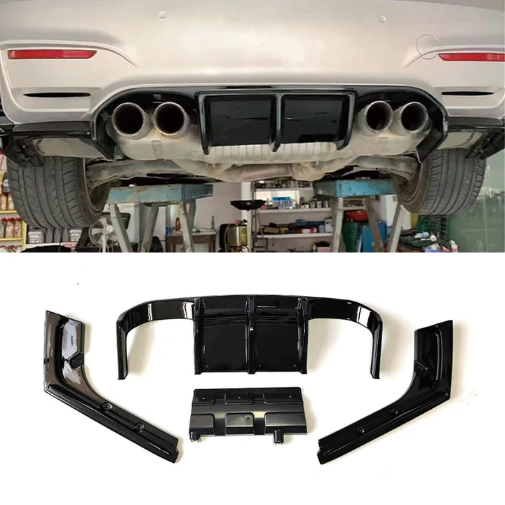 Car Craft Compatible With Bmw 3 Series F30 2012-2018 Rear Bumper After Rear Lip Diffuser F80 M3 Style - CAR CRAFT INDIA