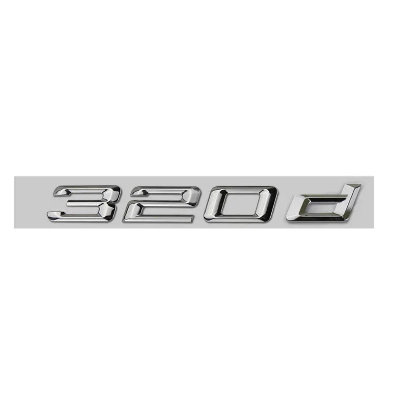Car Craft Compatible With Bmw 3 Series E36 E46 E90 E91 E92 E93 F30 F34 F90 G20 G28 G80 320d Chrome Badge Emblem Logo Letter - CAR CRAFT INDIA