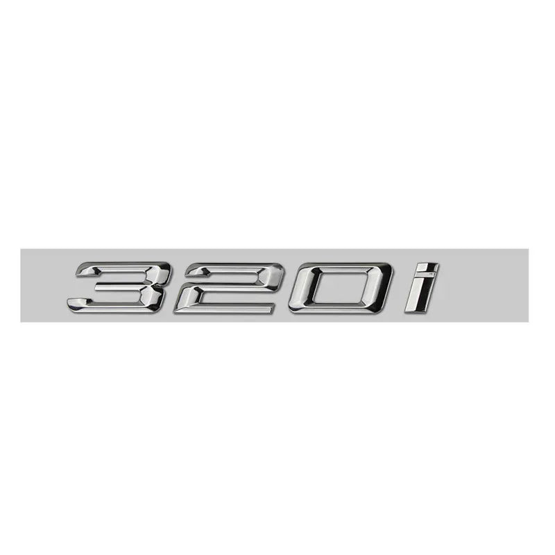 Car Craft Compatible With Bmw 3 Series E36 E46 E90 E91 E92 E93 F30 F34 F90 G20 G28 G80 320i Chrome Badge Emblem Logo Letter - CAR CRAFT INDIA