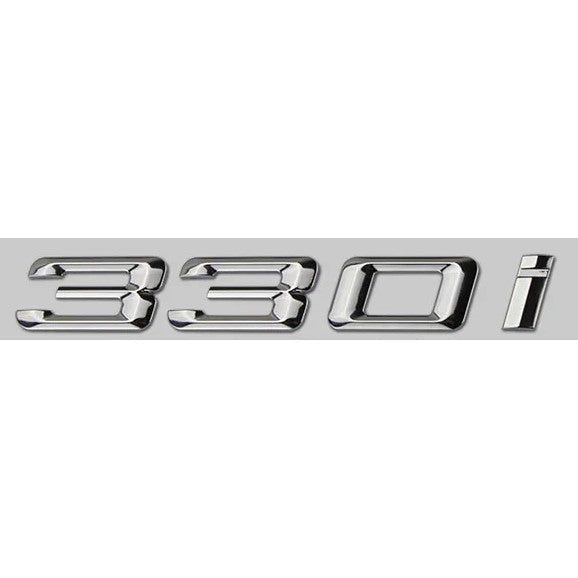 Car Craft Compatible With Bmw 3 Series E36 E46 E90 E91 E92 E93 F30 F34 F90 G20 G28 G80 330i Chrome Badge Emblem Logo Letter - CAR CRAFT INDIA