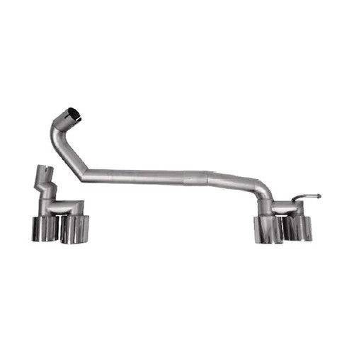 Car Craft Compatible With Bmw 3 Series F30 F80 M3 M4 Exhaust Tips Tail Pipe Midpipe Muffler With Clamp Akrapovic Chrome