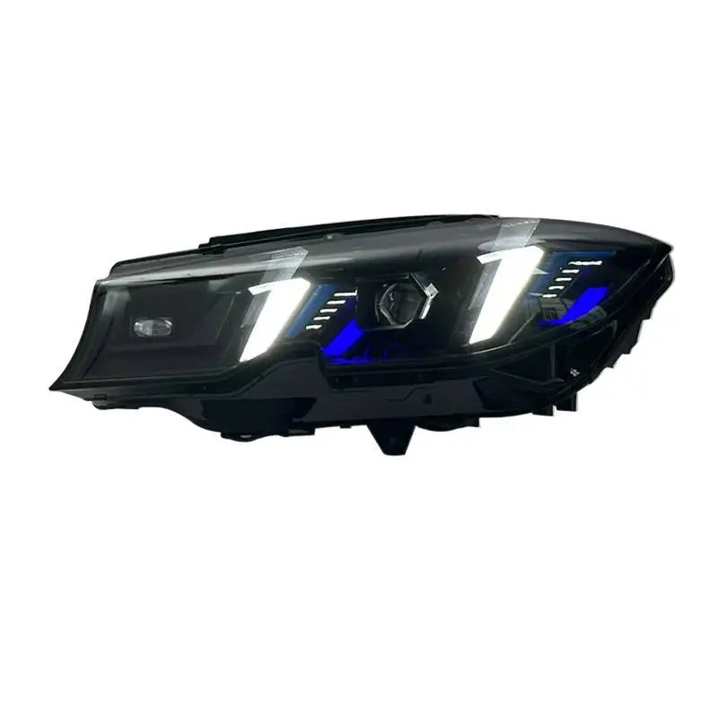 Car Craft Compatible With Bmw 3 Series G20 2019-2022 Car Front Upgraded Head Light Lamp Xenon Headlight Retrofit Upgrade Modified Led Drl Hid Snake Style With Yelllow Drl