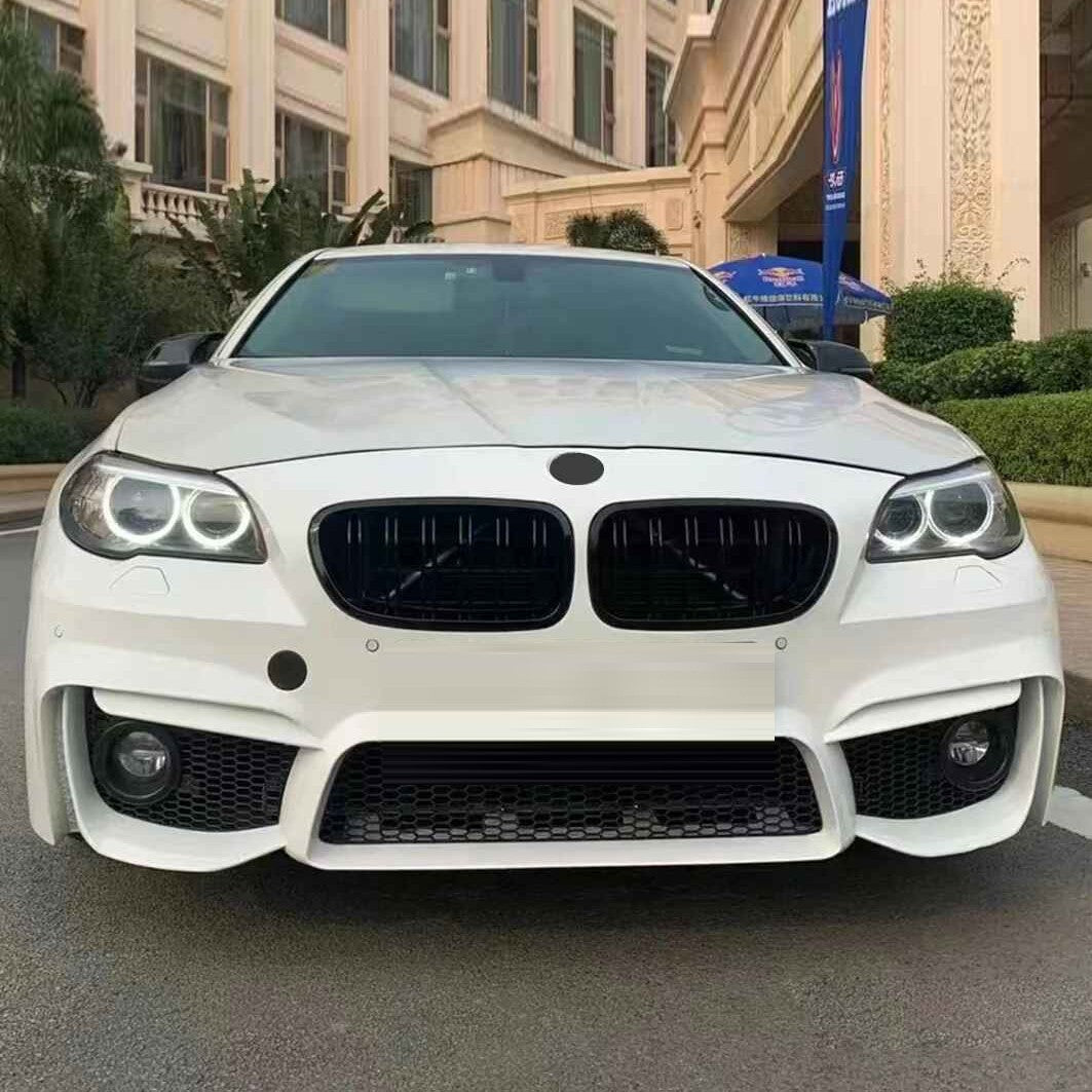 Car Craft Compatible With Bmw 5 Series F10 2010-2017 Front Bumper Show Gril M5 Style Glossy Black CC-1568 - CAR CRAFT INDIA