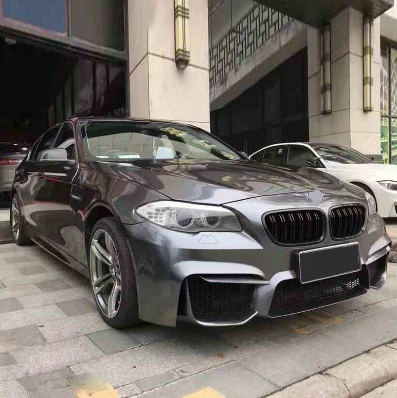 Car Craft Compatible With Bmw 5 Series F10 2010-2017 Front Bumper Show Gril M5 Style Glossy Black CC-1568 - CAR CRAFT INDIA