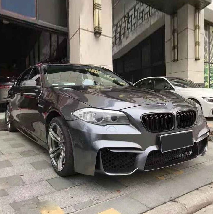 Car Craft Compatible With Bmw 5 Series F10 2010-2017 Front Bumper Show Gril M5 Style Glossy Black CC-1568 - CAR CRAFT INDIA