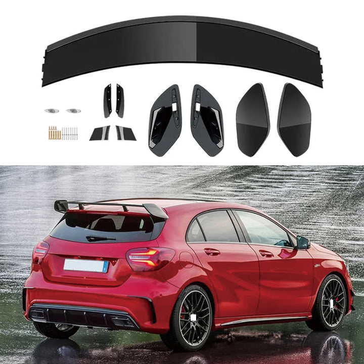 Car Craft Compatible With Mercedes Benz A Class W176 2013-2018 Rear Trunk Wing Lip Hood Spoiler Amg Style ZST GC CC-3801