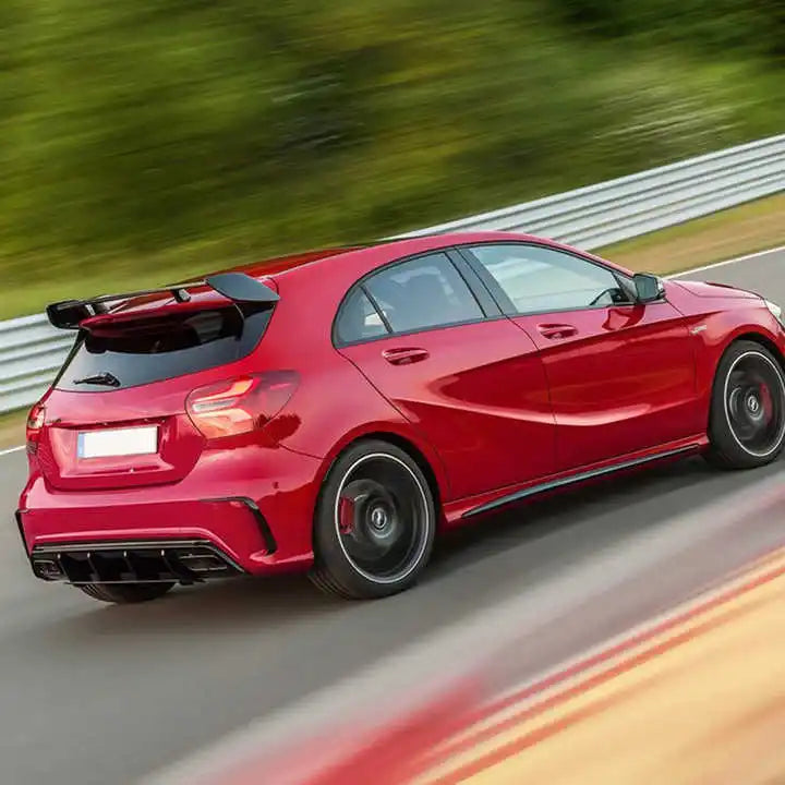 Car Craft Compatible With Mercedes Benz A Class W176 2013-2018 Rear Trunk Wing Lip Hood Spoiler Amg Style ZST GC CC-3801