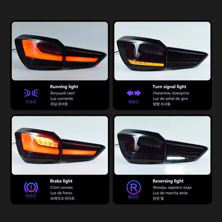 Car DRL LED Tail Light Assemblies For BMW X1 F48 2014-2023 Auto Fog DRL Brake Turn Signal Lamp Plug and Play - AliExpress 34