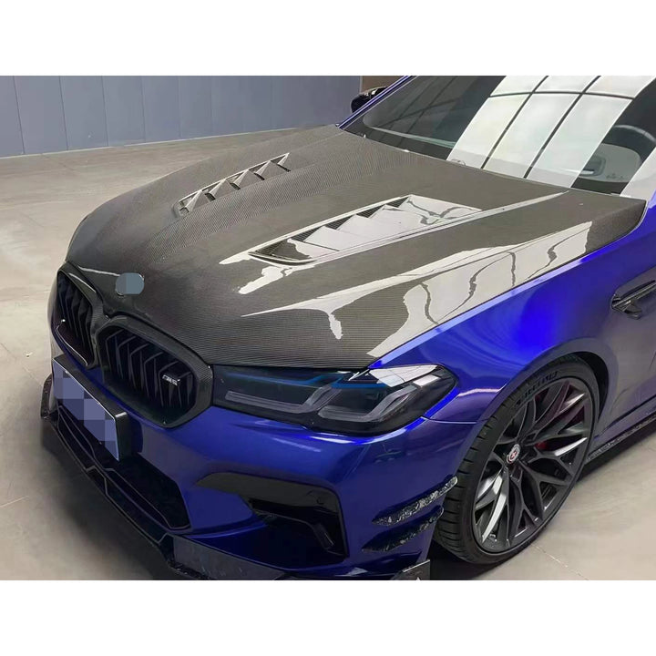 F90 M5 G30 High Quality Carbon Fiber MBJ Style Engine Bonnet Engine Hood for BMW 5 Series F90 M5 G30 G38 - CAR CRAFT INDIA