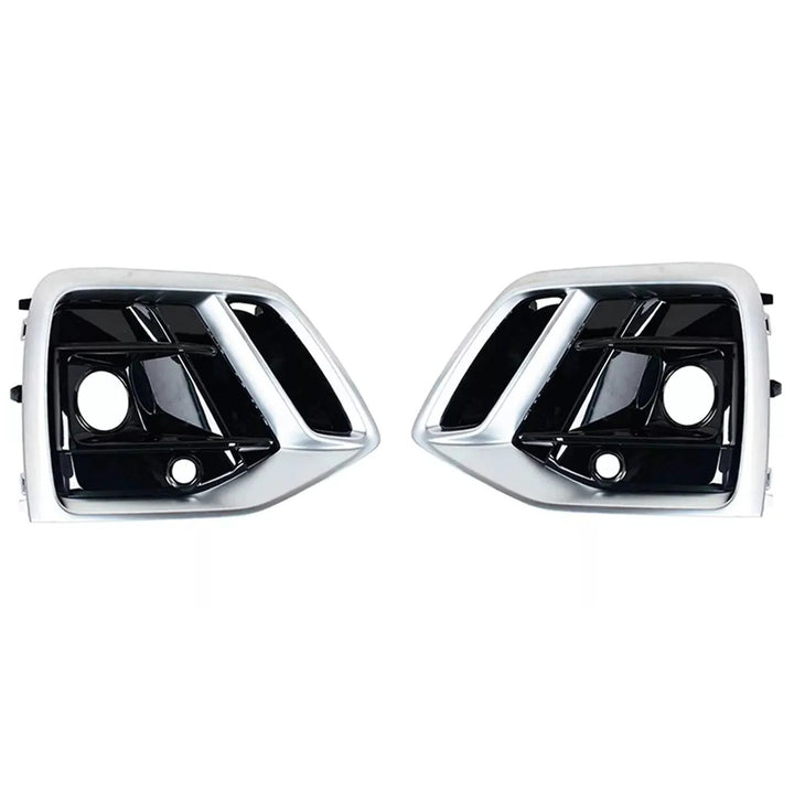 Car Craft Compatible With Audi Q5 Sq5 2021 Fog Lamp Light Grill Cover Frame Chrome With Hole CC-3330