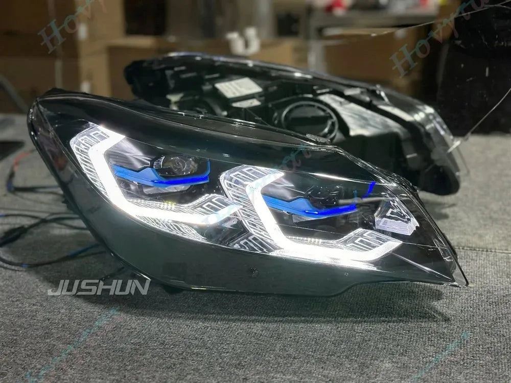 Pair LED Headlights For 2009 2010 2011 -2016 BMW Z4 E89 Convertible Headlamps Front Lights Turn Signal DRL Head Lamp Assembly