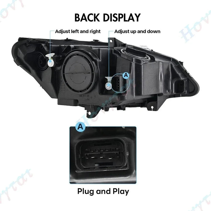 Pair LED Headlights For 2009 2010 2011 -2016 BMW Z4 E89 Convertible Headlamps Front Lights Turn Signal DRL Head Lamp Assembly