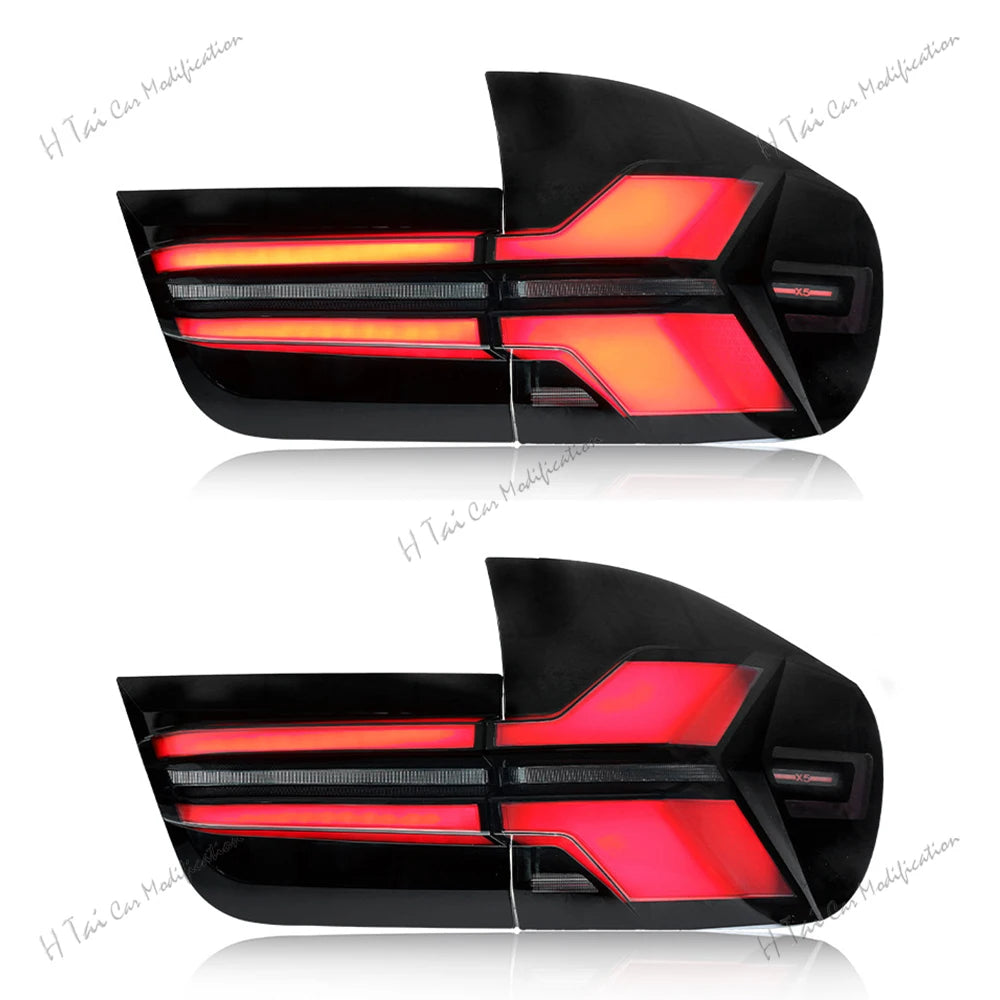 Pair LED Tail Lights For BMW X5 E70 2007-2013 Rear Lamps Taillights Rear Fog Lights Dynamic Turn Signal Car Taillight Assemblies