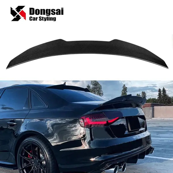 Dry Carbon Body Kits PSM Style Rear Trunk Tail Wing Lip Boot Spoiler Ducktail for Audi A5 S5 RS5 B8 2009-2016