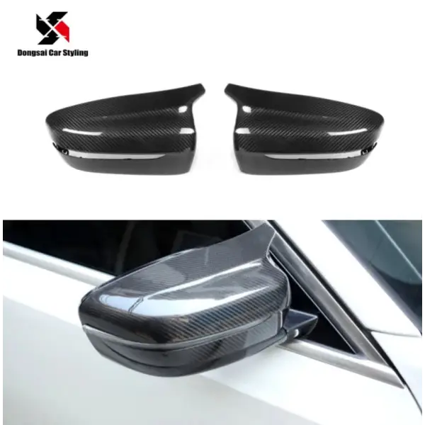 Dry Carbon Fiber LHD Side View Mirror Covers Caps  3 Series G20 320I 325I 340I