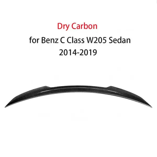 Dry Carbon Fiber Rear Boot Spoiler for Mercedes Benz C Class W205 C63 AMG 2014-2019 Car Trunk Duck Spoiler Lid Wing