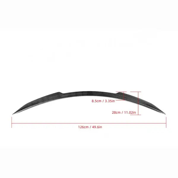 Dry Carbon Fiber Rear Boot Spoiler for Mercedes Benz C