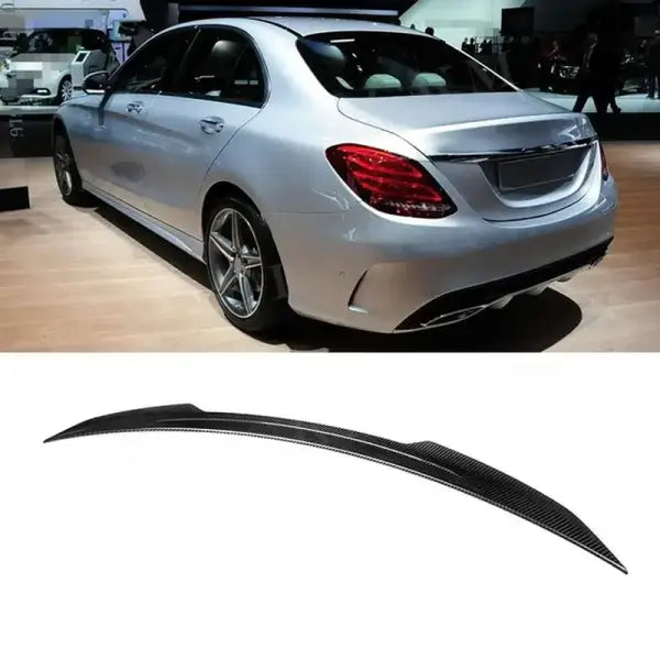 Dry Carbon Fiber Rear Boot Spoiler for Mercedes Benz C