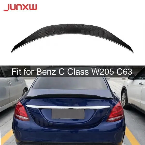 Dry Carbon Fiber Rear Boot Spoiler for Mercedes Benz C