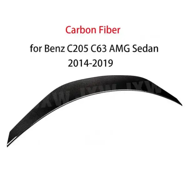 Dry Carbon Fiber Rear Boot Spoiler for Mercedes Benz C Class W205 C63 AMG 2014-2019 Car Trunk Duck Spoiler Lid Wing