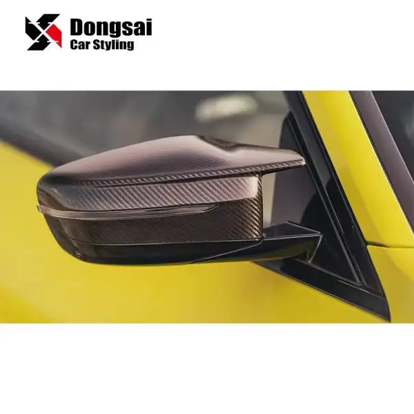 Dry Carbon Fiber Rear View Side Door Mirror Housing Covers Caps for BMW M2 G87 M3 G80 M4 G82 G83 Competition LHD 2019+