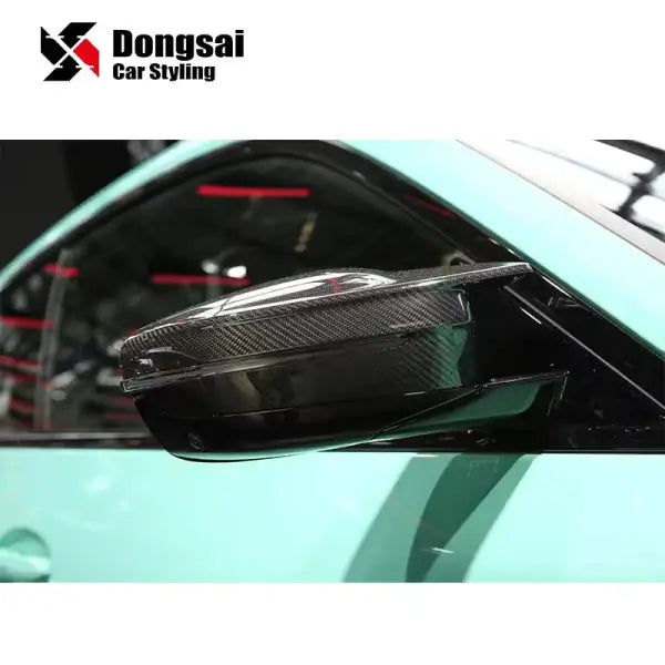 Dry Carbon Fiber Rear View Side Door Mirror Housing Covers Caps for BMW M2 G87 M3 G80 M4 G82 G83 Competition LHD 2019+