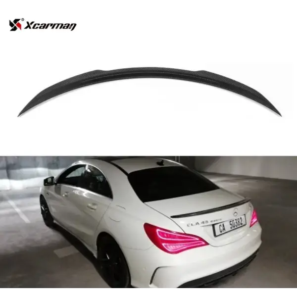 Dry Carbon Fiber X Style Rear Trunk Lip Roof Spoier Wing for Mercedes Benz a Class W177 AMG 2019