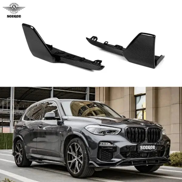 Dry Carbon Fiber X5 G05 Rear Splitter MP Style Gloss Carbon Rear Bumper Lip for BMW X5 G05 G05 LCI 2020+