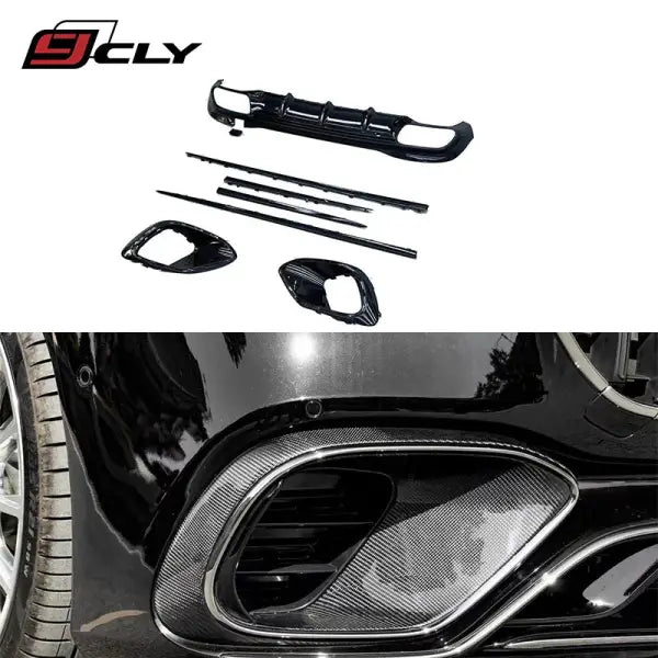 Dry Carbon Lip for Benz 2021-2023 S-Class W223 S63 AMG Upgrade Carbon Fog Lamp Frame Diffuser Side Skirt
