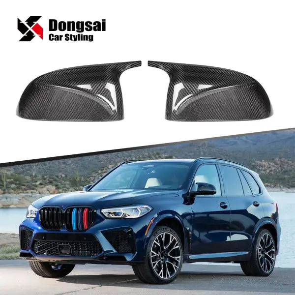 Dry Carbon Side Door Rear View M Look Wing Mirror Housing Covers Caps for BMW X3 G01 X4 G02 X5 G05 X6 G06 X7 G07 2006+
