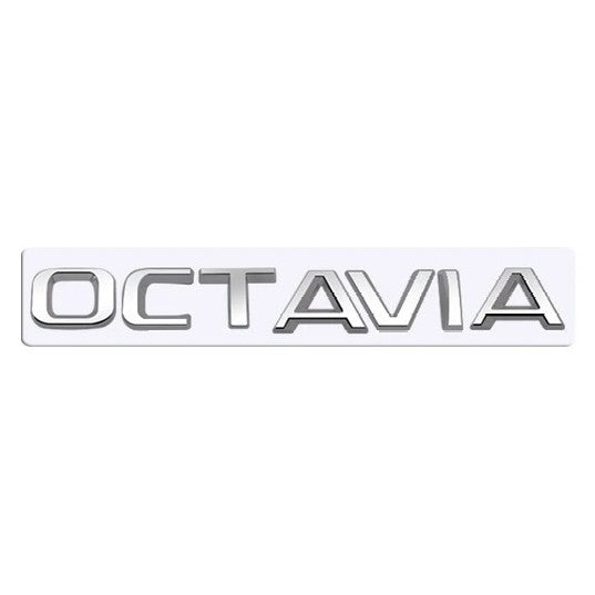 Car Craft Compatible With Skoda Octavia Letter Logo Badge Emblem Sticker Logo Chrome