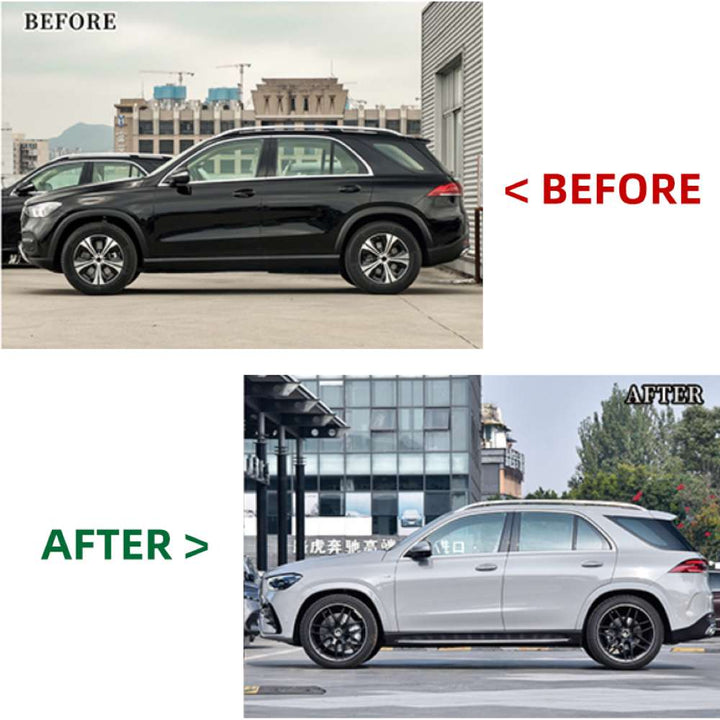 Car Craft Compatible With Mercedes Benz Gle W167 2020-2023 Upgrade Facelift Covert To 2023+ Gle63 Lci Amg Bodykit Bumper Grill Diffuser Headlight Taillight Hood Fender After Lip 1:1 - CAR CRAFT INDIA