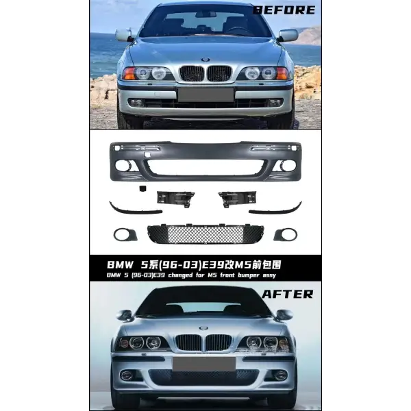 E39 M5 Body Kits for Bmw E39 Front Bumper Rear Bumper Upgrade to M5 Bmw E39 Parts