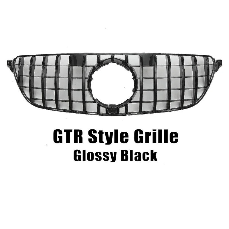 Car Craft Compatible With Mercedes Benz Gle Coupe W166 X166 C292 W292 2015-2019 Front Amg Bumper Show Grill  Gtr Black - CAR CRAFT INDIA