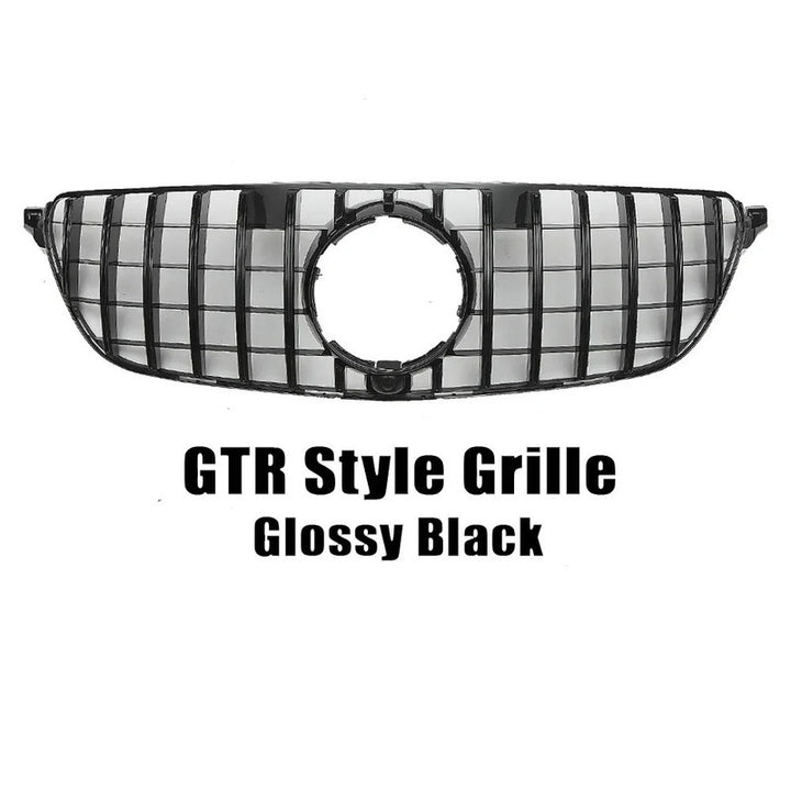 Car Craft Compatible With Mercedes Benz Gle Coupe W166 X166 C292 W292 2015-2019 Front Amg Bumper Show Grill  Gtr Black - CAR CRAFT INDIA