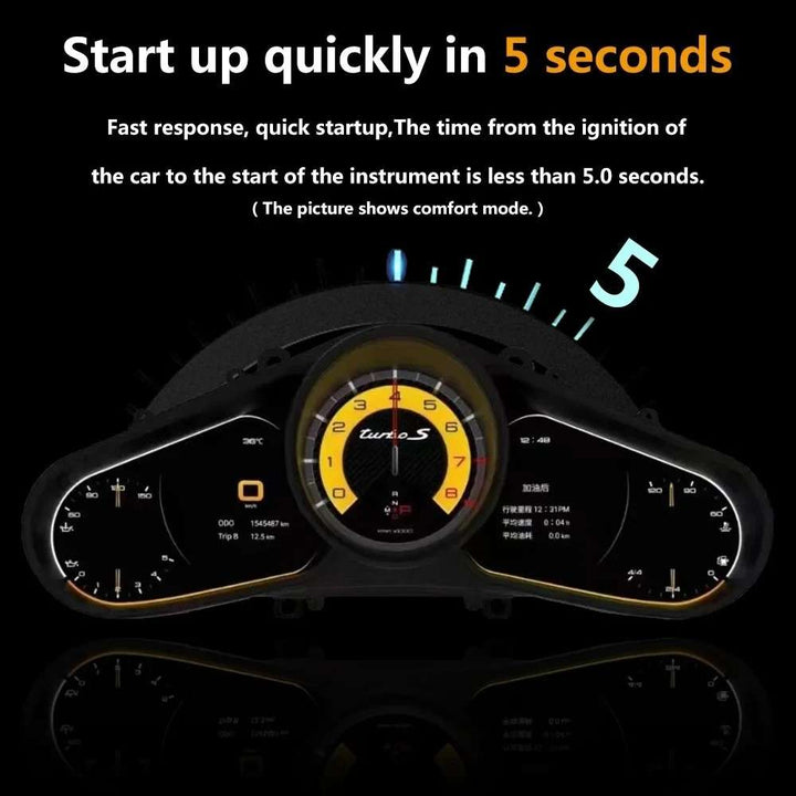 Car Craft Compatible With Porsche Cayenne 2011-2018 Dashboard Lcd Speed O Meter Android Player Digital Instrument Cluster Screen Speedometer Display Car 12.3 Inch CC-8434 - CAR CRAFT INDIA