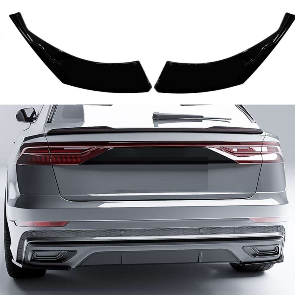 Car Craft Compatible With Audi Q8 2018-2023 S Line Rear Side Bumper Lip Splitter Skirts Diffuser Ar-audi-084 Cf Carbon Fiber Look - CAR CRAFT INDIA